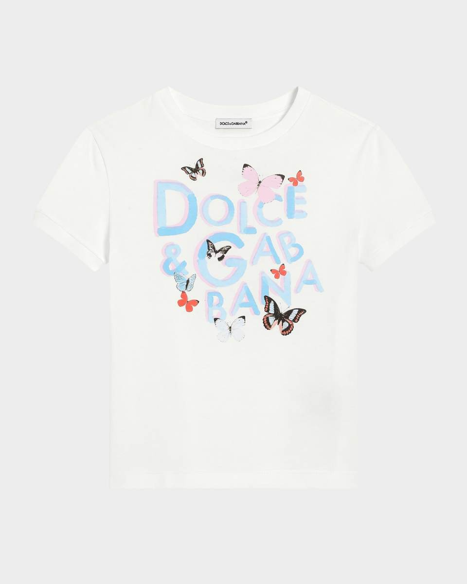 Girl's Butterfly Graphic Logo-Print T-Shirt, Size 8-